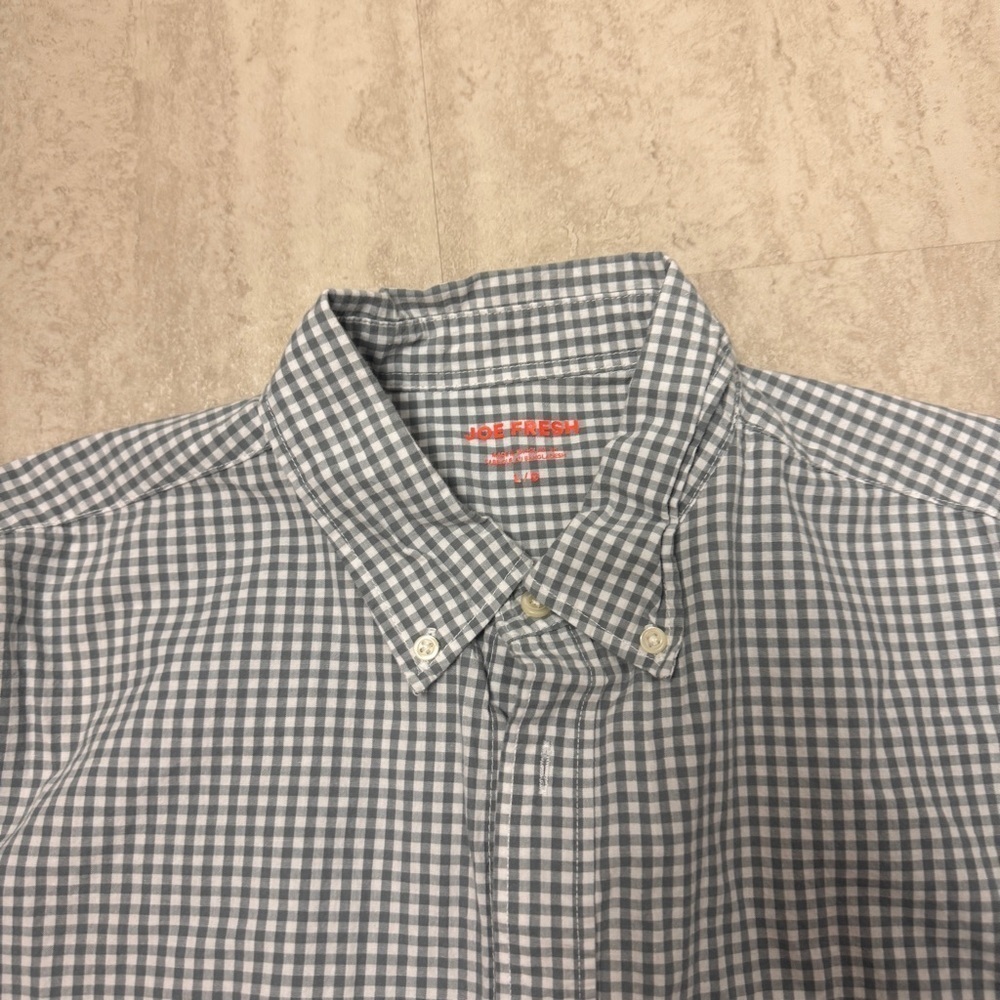 Joe Fresh check shirt button down - Picture 3 of 7